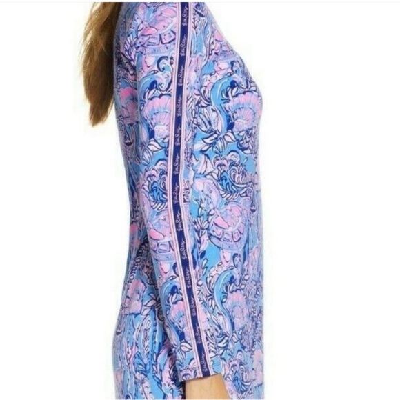 LILLY PULITZER Beline Dress In Lapis Lazuli Horseshoe Bay size XS - Picture 11 of 11